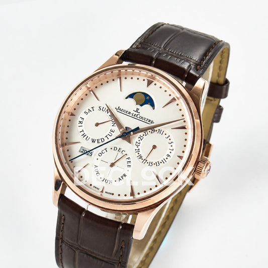 Jaeger-LeCoultre Master Ultra Thin Perpetual Calendar RG White 39mm V9F A868 V2
