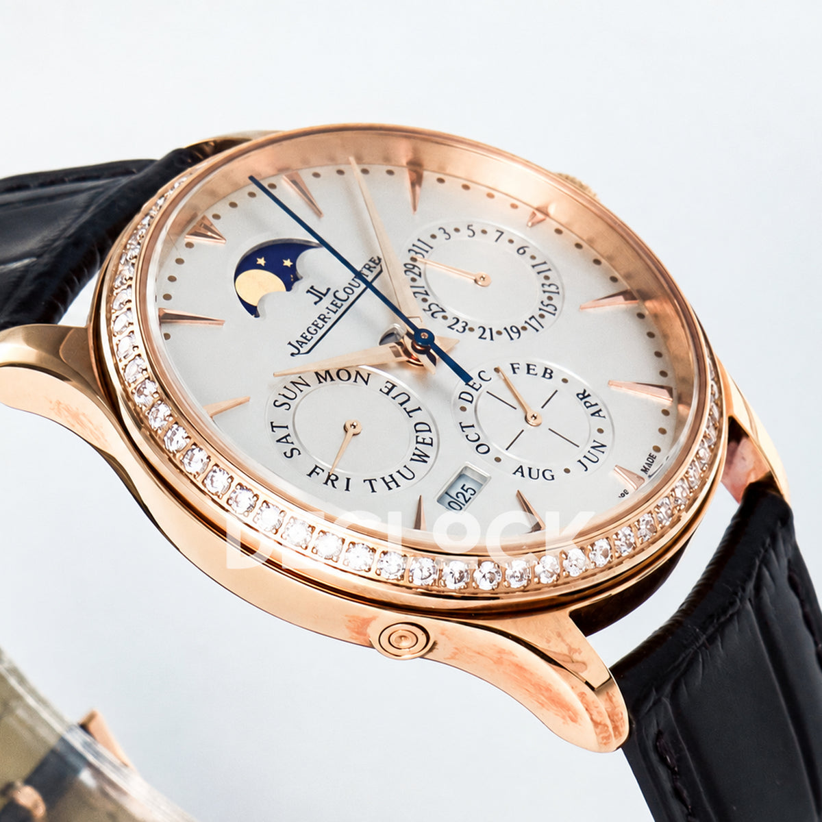 Jaeger-LeCoultre Master Ultra Thin Perpetual Calendar RG White Stone Bezel 39mm V9F A868 V2