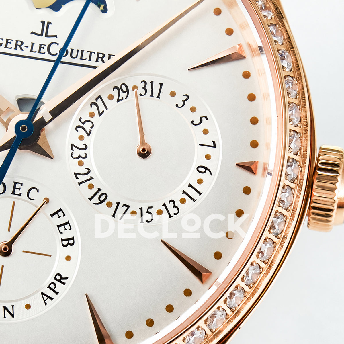 Jaeger-LeCoultre Master Ultra Thin Perpetual Calendar RG White Stone Bezel 39mm V9F A868 V2
