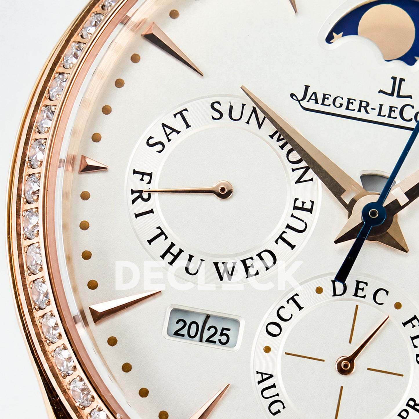 Jaeger-LeCoultre Master Ultra Thin Perpetual Calendar RG White Stone Bezel 39mm V9F A868 V2