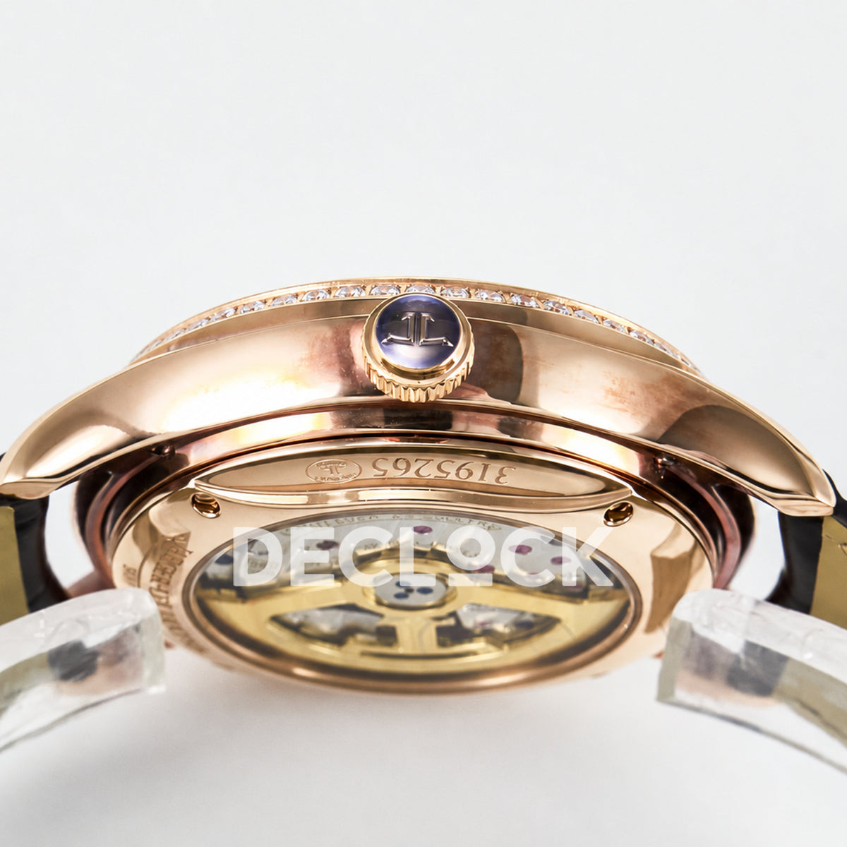 Jaeger-LeCoultre Master Ultra Thin Perpetual Calendar RG White Stone Bezel 39mm V9F A868 V2