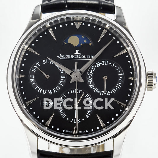 Jaeger-LeCoultre Master Ultra Thin Perpetual Calendar SS Black 39mm V9F A868 V2