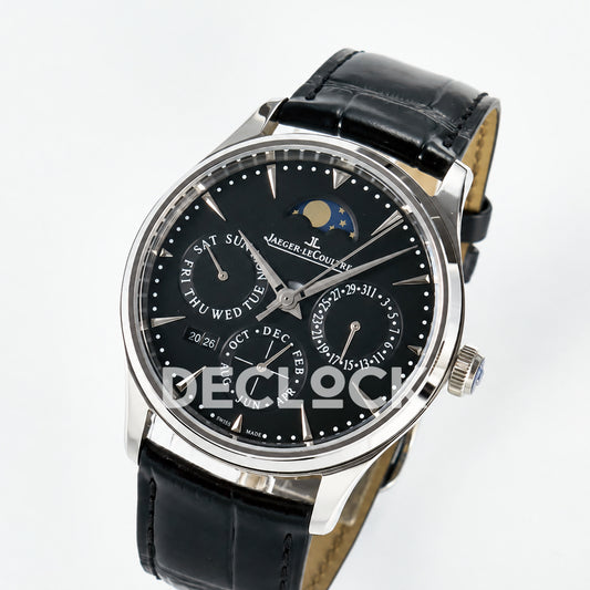Jaeger-LeCoultre Master Ultra Thin Perpetual Calendar SS Black 39mm V9F A868 V2