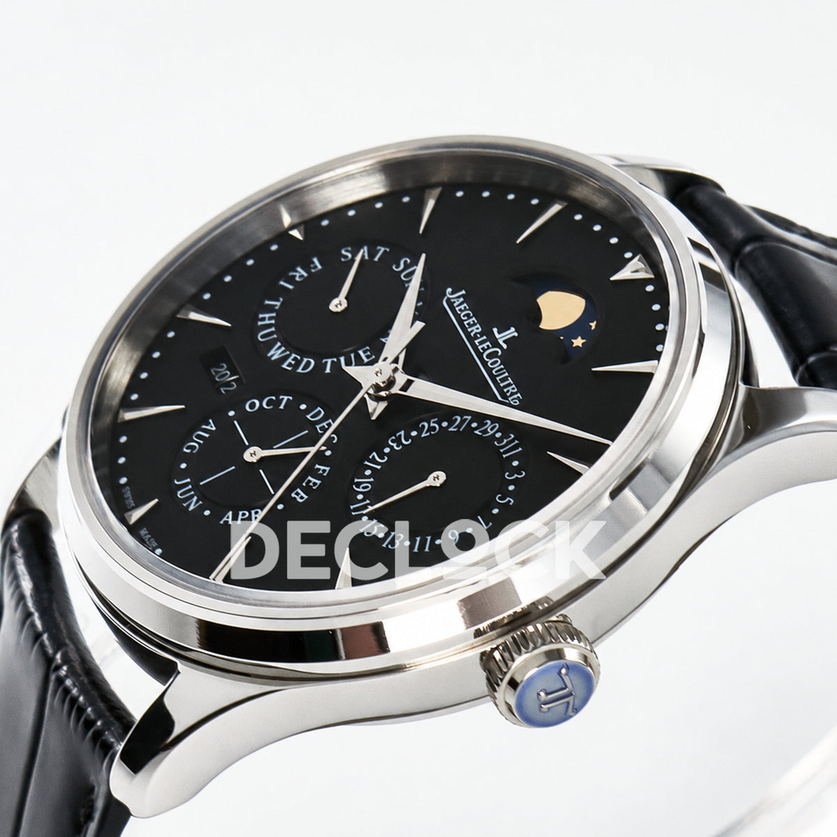 Jaeger-LeCoultre Master Ultra Thin Perpetual Calendar SS Black 39mm V9F A868 V2