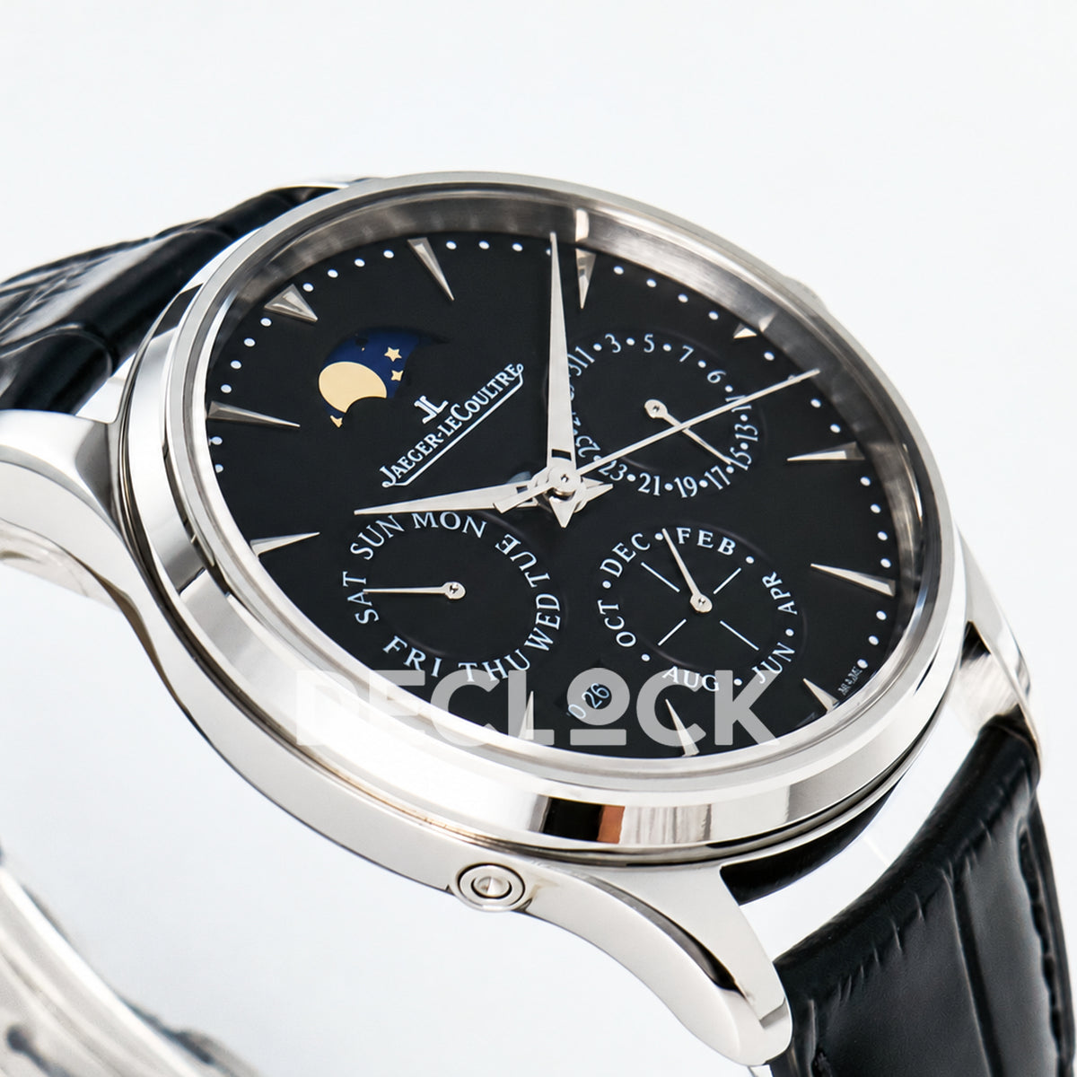 Jaeger-LeCoultre Master Ultra Thin Perpetual Calendar SS Black 39mm V9F A868 V2