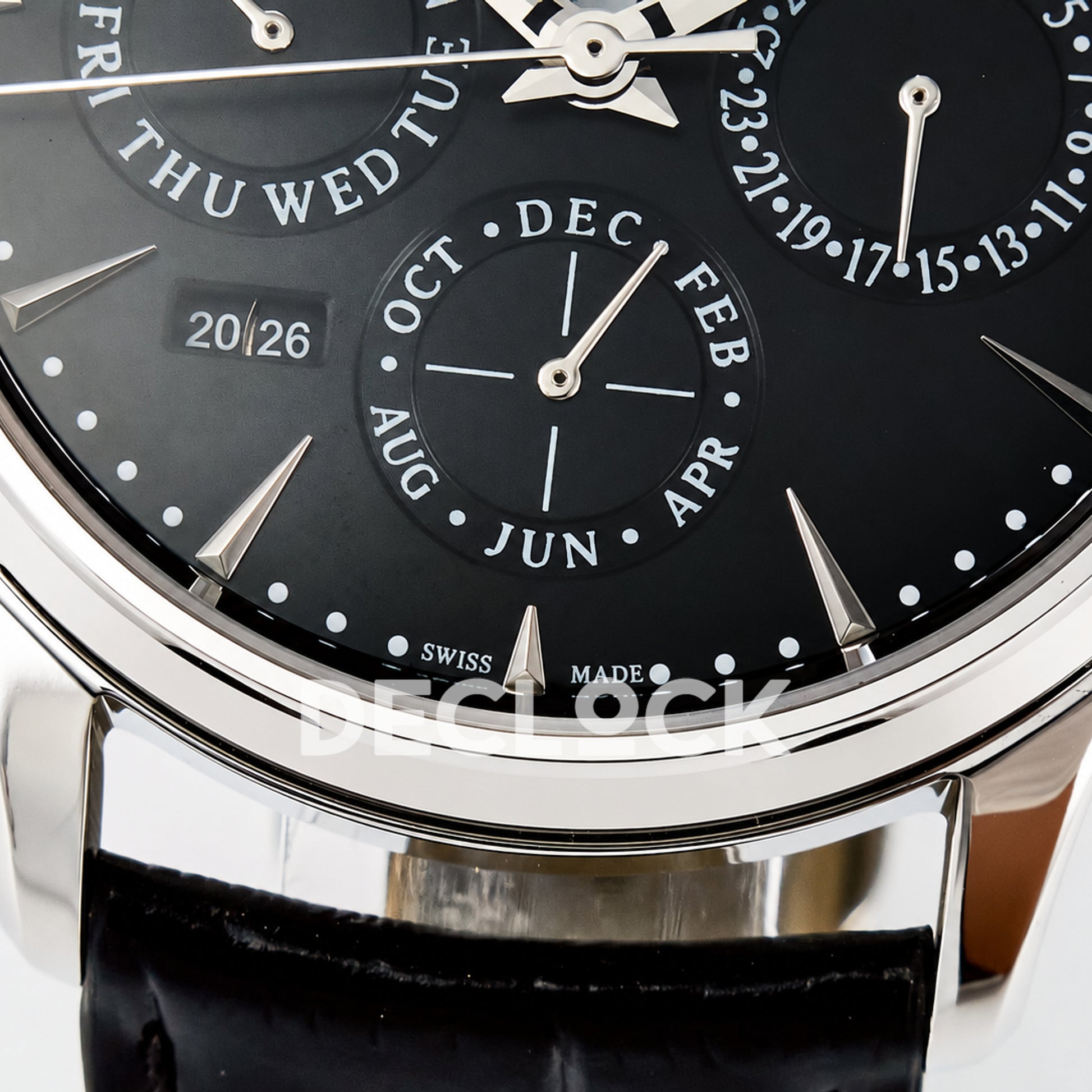 Jaeger-LeCoultre Master Ultra Thin Perpetual Calendar SS Black 39mm V9F A868 V2