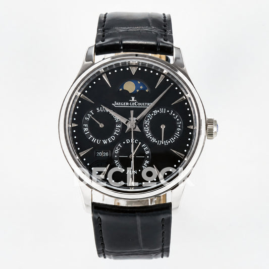 Jaeger-LeCoultre Master Ultra Thin Perpetual Calendar SS Black 39mm V9F A868 V2