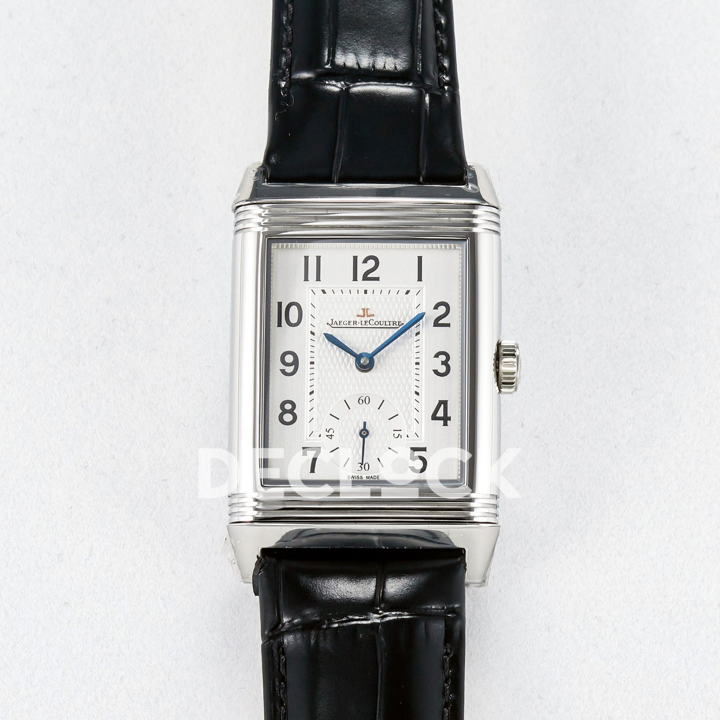 Jaeger-LeCoultre Reverso Classic Duoface SS White Guilloche 42.9mm MGF A854A