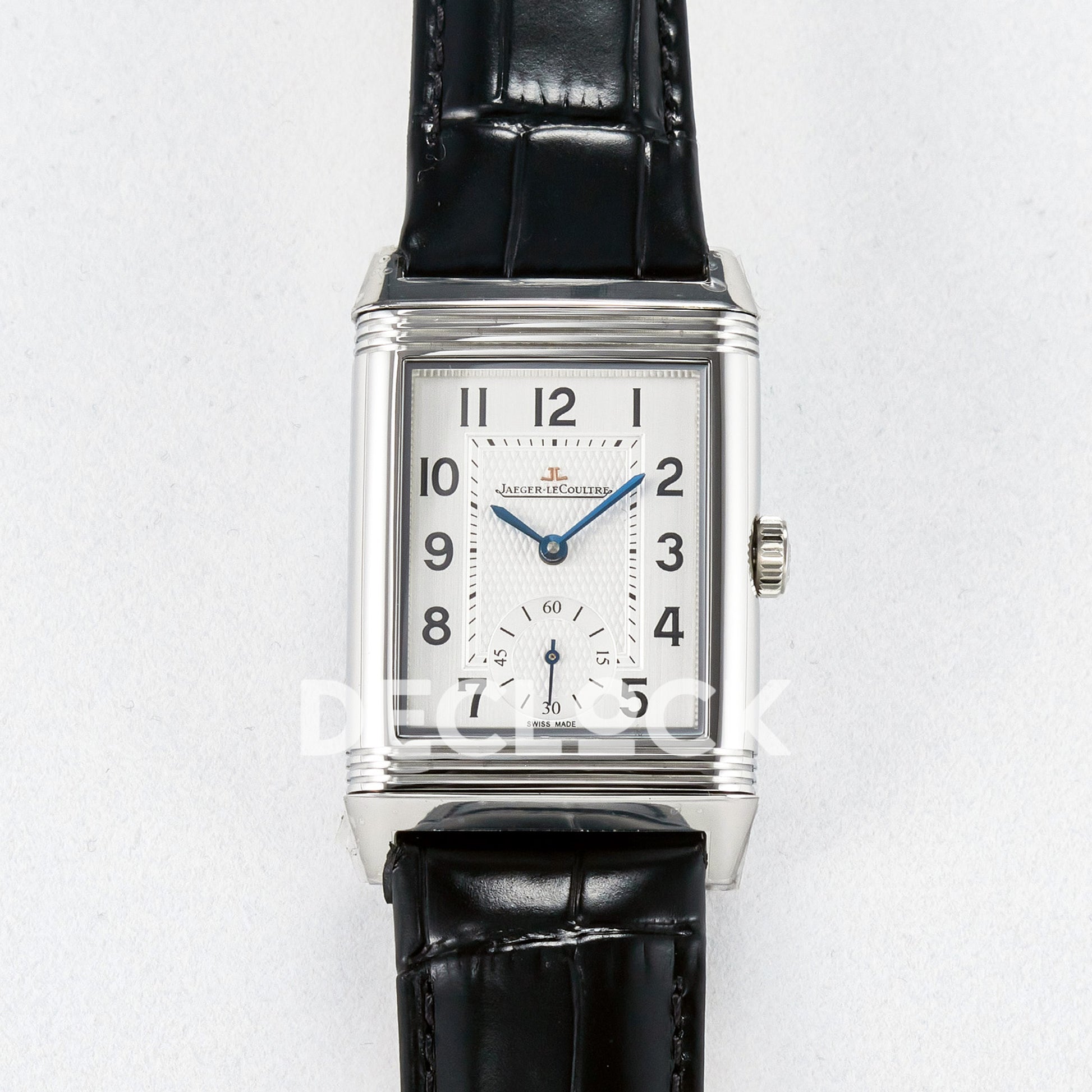 Jaeger-LeCoultre Reverso Classic Duoface SS White Guilloche 42.9mm MGF A854A