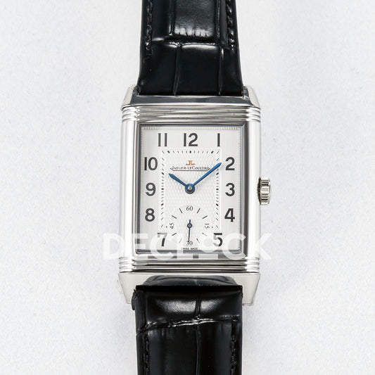Jaeger-LeCoultre Reverso Classic Duoface SS White Guilloche 42.9mm MGF A854A