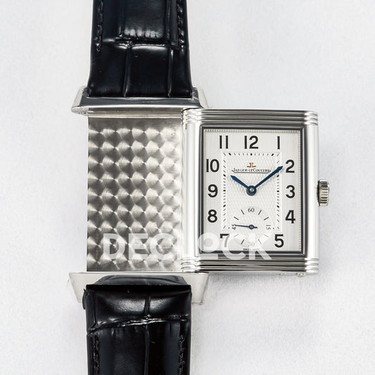 Jaeger-LeCoultre Reverso Classic Duoface SS White Guilloche 42.9mm MGF A854A