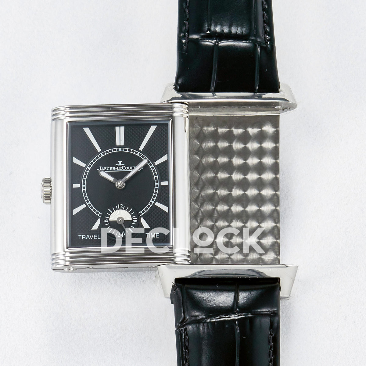 Jaeger-LeCoultre Reverso Classic Duoface SS White Guilloche 42.9mm MGF A854A