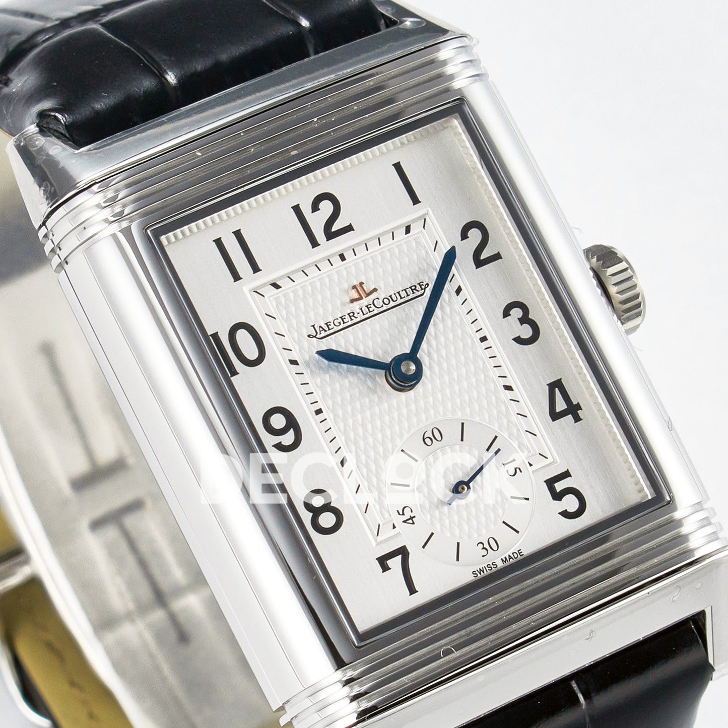 Jaeger-LeCoultre Reverso Classic Duoface SS White Guilloche 42.9mm MGF A854A