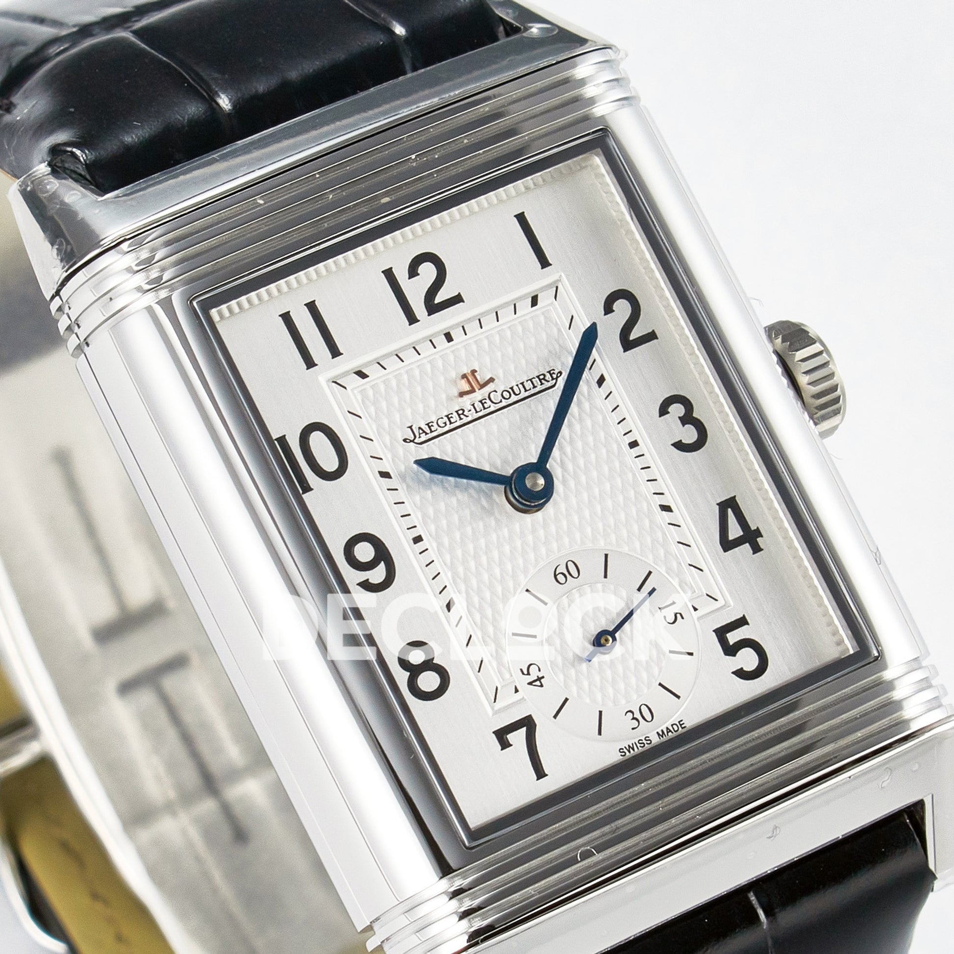 Jaeger-LeCoultre Reverso Classic Duoface SS White Guilloche 42.9mm MGF A854A