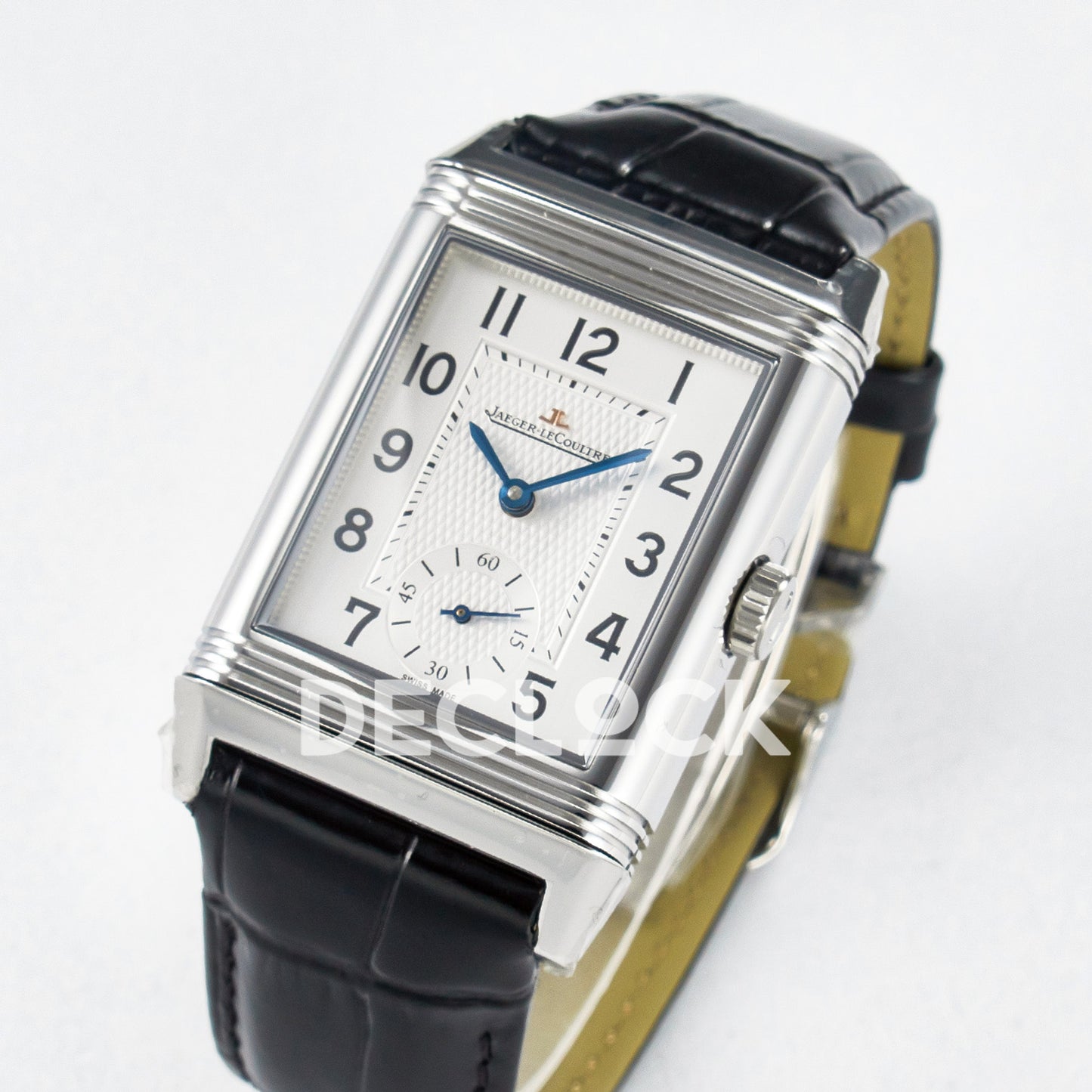 Jaeger-LeCoultre Reverso Classic Duoface SS White Guilloche 42.9mm MGF A854A