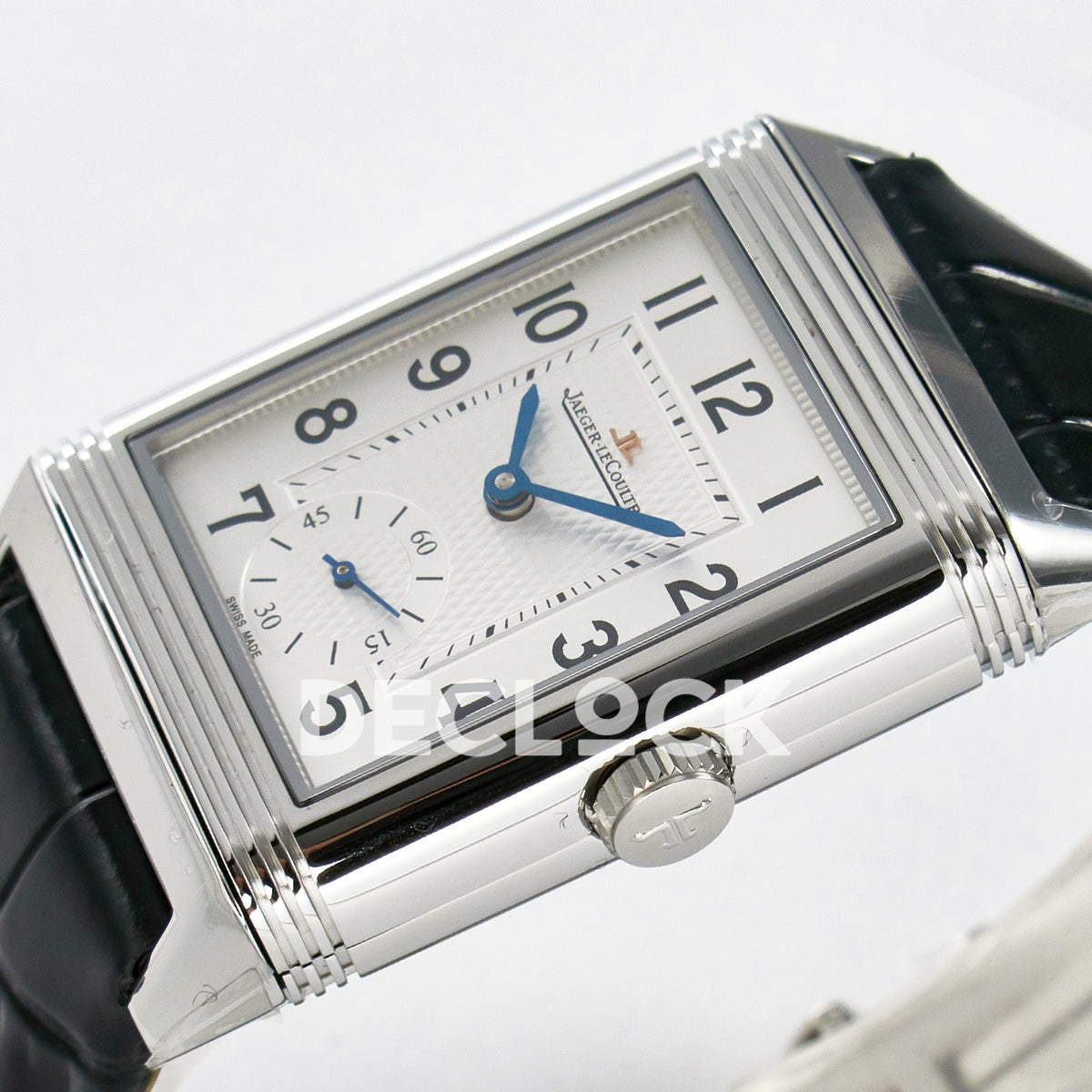 Jaeger-LeCoultre Reverso Classic Duoface SS White Guilloche 42.9mm MGF A854A
