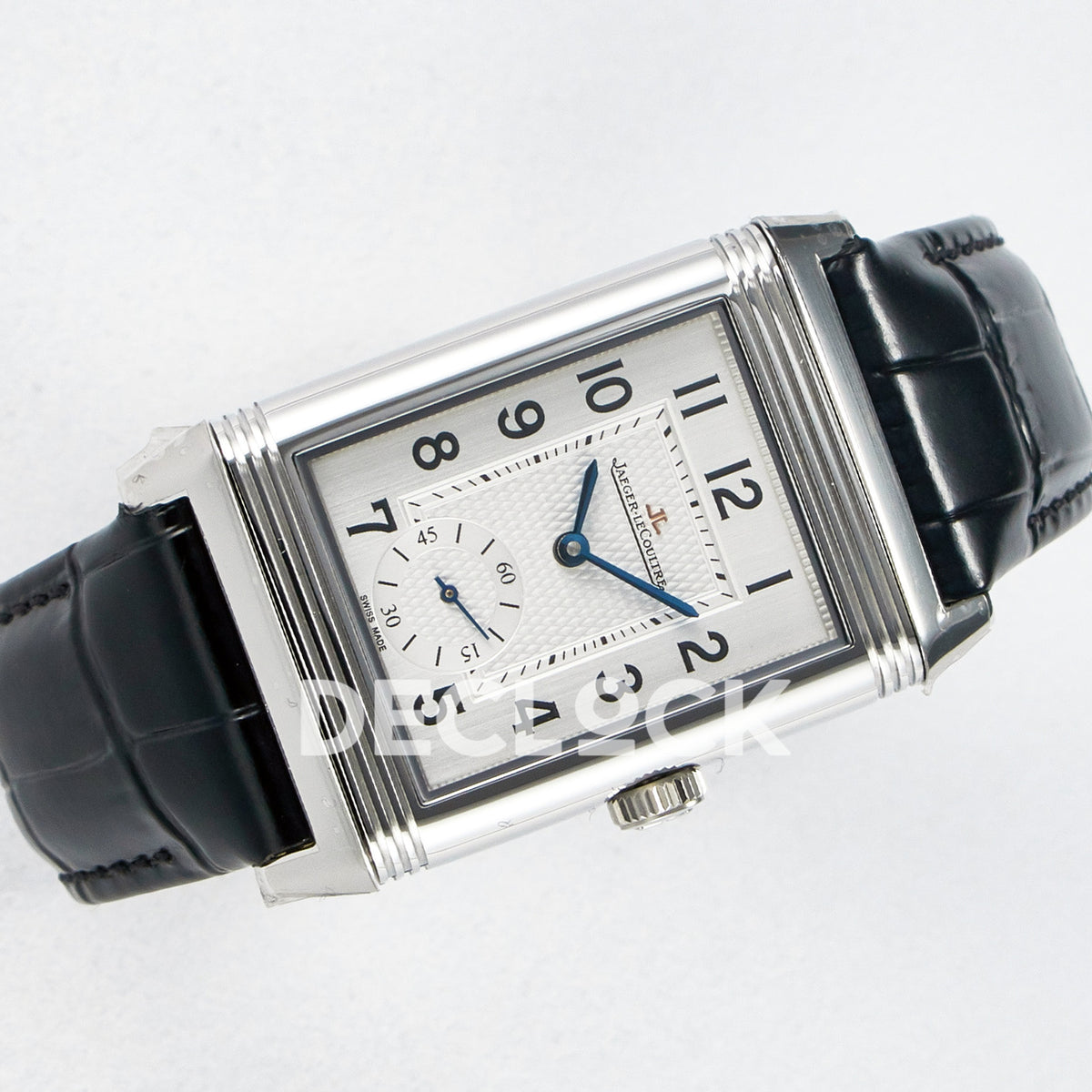 Jaeger-LeCoultre Reverso Classic Duoface SS White Guilloche 42.9mm MGF A854A