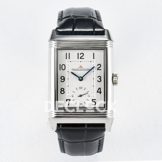 Jaeger-LeCoultre Reverso Classic Duoface SS White Guilloche 42.9mm MGF A854A