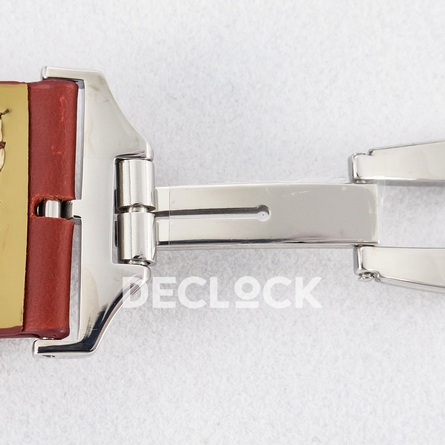 Jaeger-LeCoultre Reverso Classic Duoface SS White Guilloche Red Strap 42.9mm MGF A854A