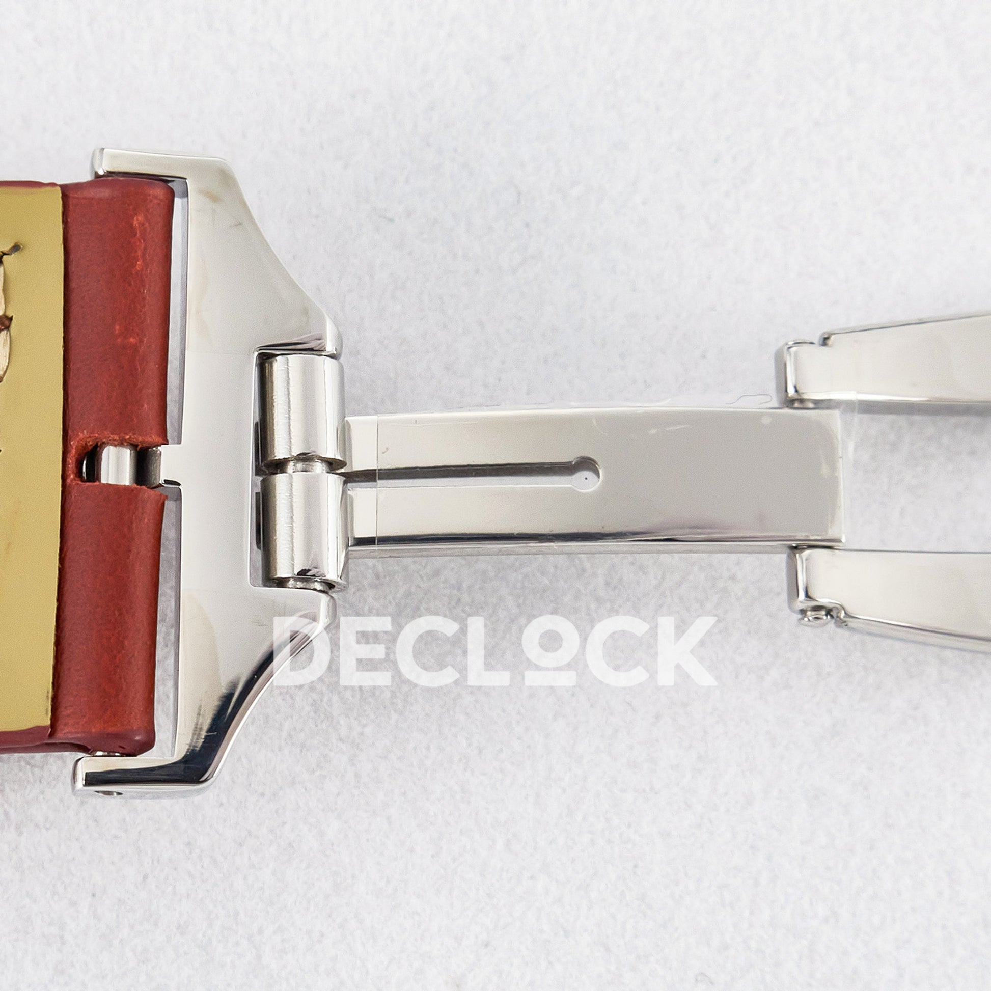 Jaeger-LeCoultre Reverso Classic Duoface SS White Guilloche Red Strap 42.9mm MGF A854A