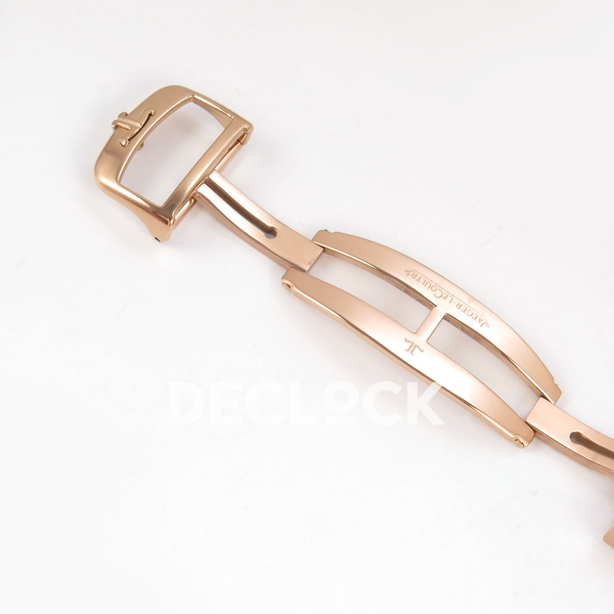 Jaeger-LeCoultre Reverso Classic JJF white Arabic rose-gold replica - open clasp view