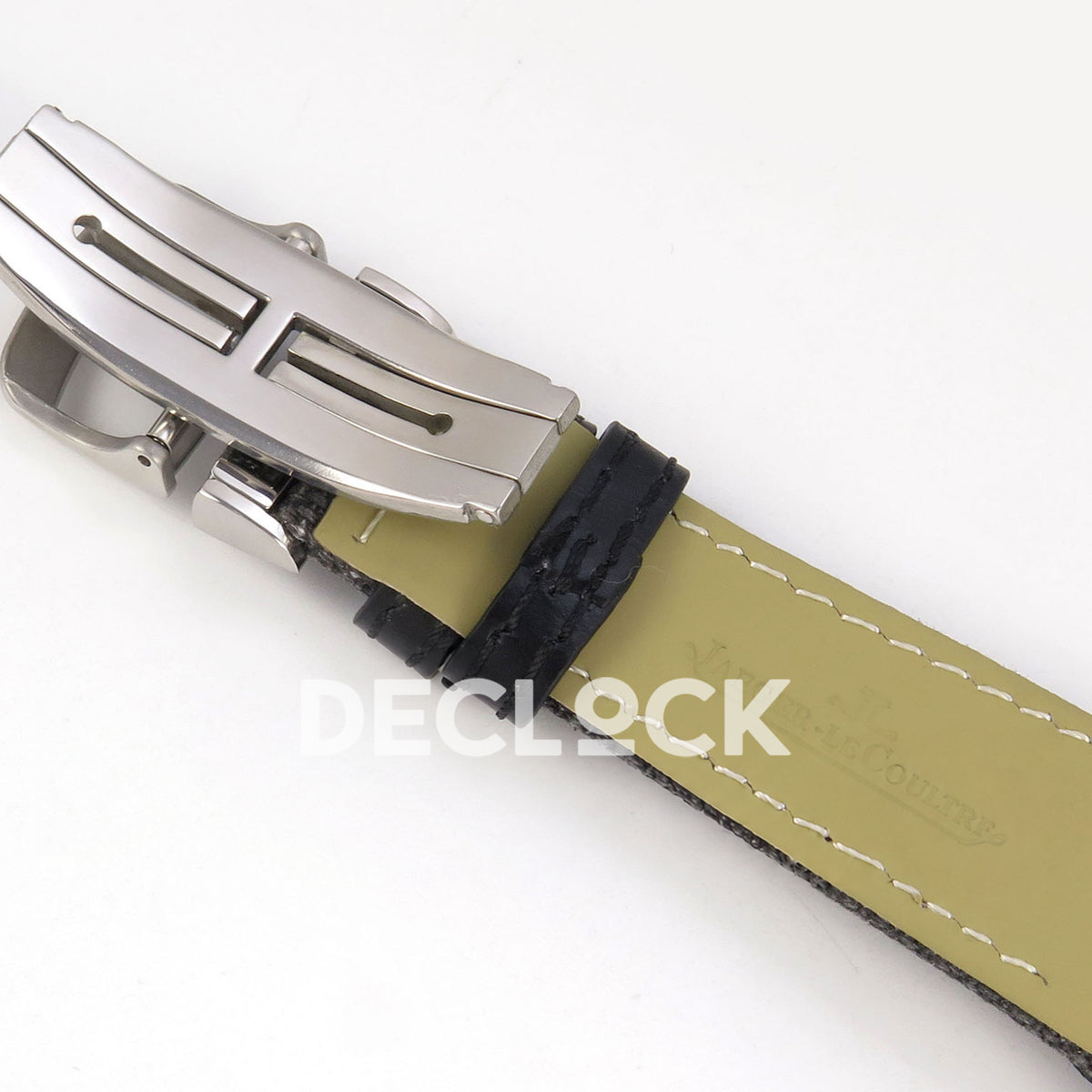 Jaeger-LeCoultre Reverso Tribute Duoface JJF black steel replica - clasp reverse view