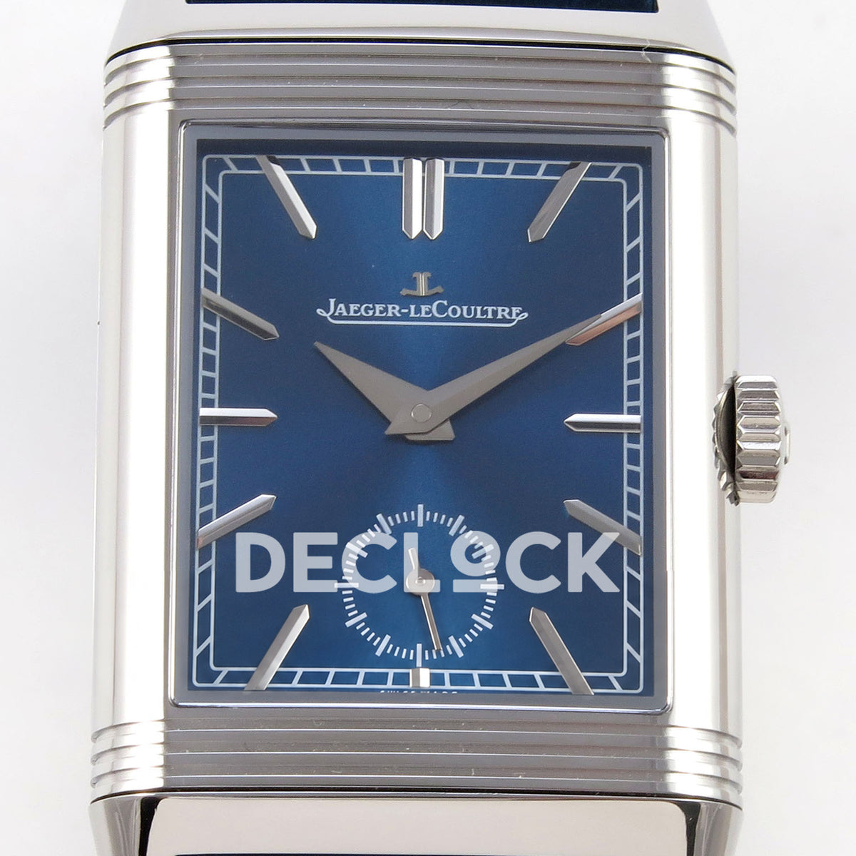 Jaeger-LeCoultre Reverso JJF blue dial replica - dial detail view