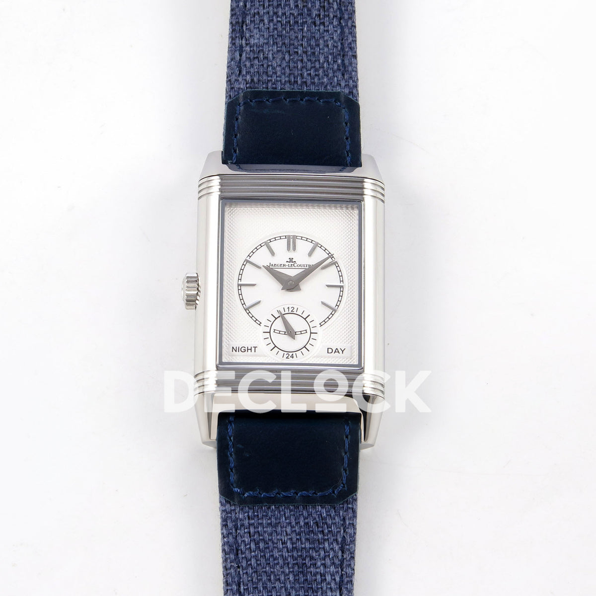 Jaeger-LeCoultre Reverso JJF blue dial replica - reverse front view