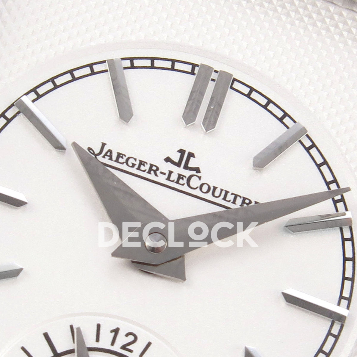 Jaeger-LeCoultre Reverso JJF blue dial replica - reverse dial detail view