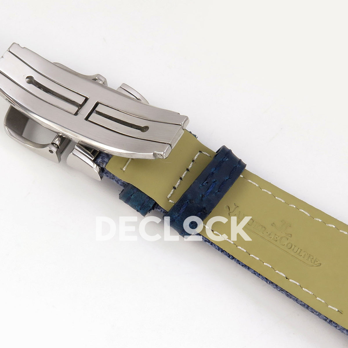 Jaeger-LeCoultre Reverso JJF blue dial replica - clasp reverse view