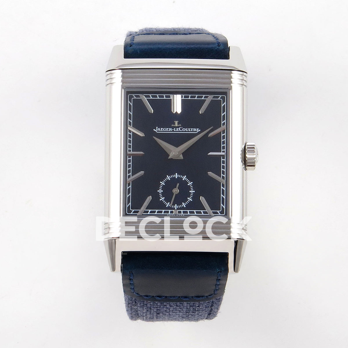 Jaeger-LeCoultre Reverso JJF deep navy blue replica - front view