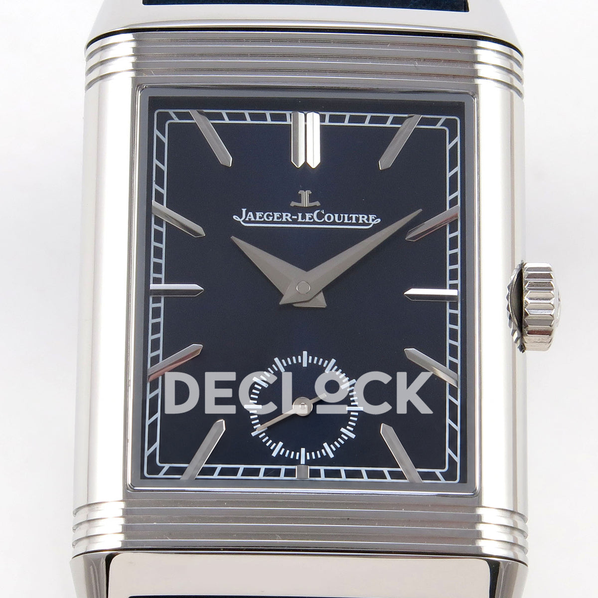 Jaeger-LeCoultre Reverso JJF deep navy blue replica - dial detail view