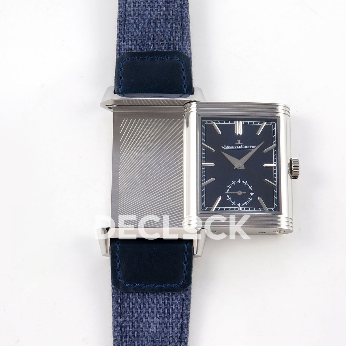 Jaeger-LeCoultre Reverso JJF deep navy blue replica - reversible case view