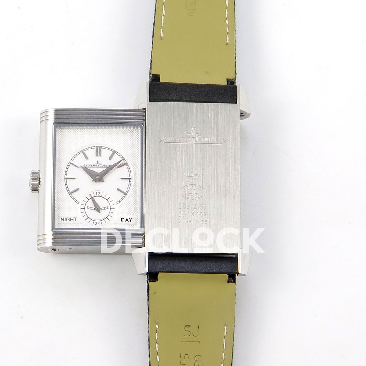 Jaeger-LeCoultre Reverso Tribute JJF green steel replica - reverse open view