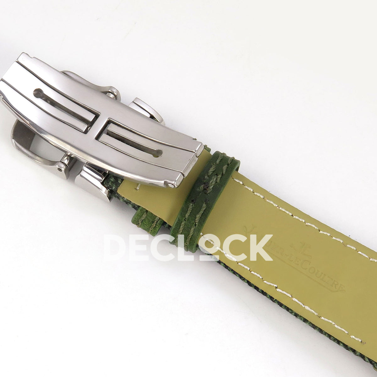 Jaeger-LeCoultre Reverso Tribute JJF green steel replica - clasp reverse view