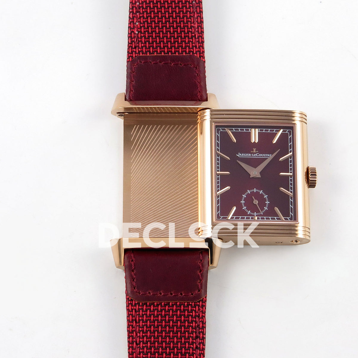 Jaeger-LeCoultre Reverso Tribute JJF red rose-gold replica - reversible case view