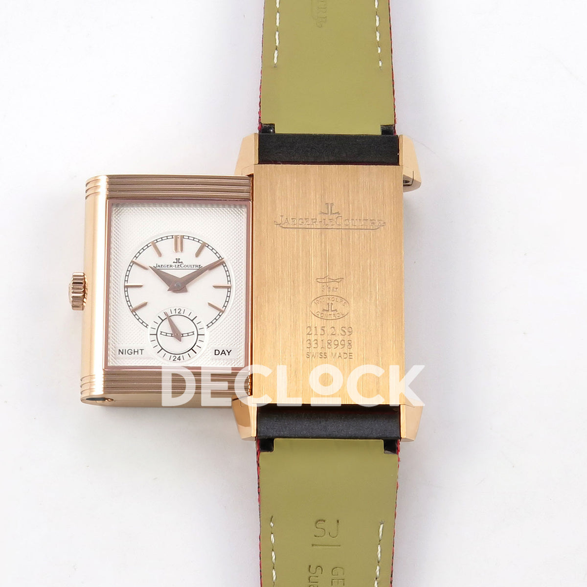 Jaeger-LeCoultre Reverso Tribute JJF red rose-gold replica - reverse open view