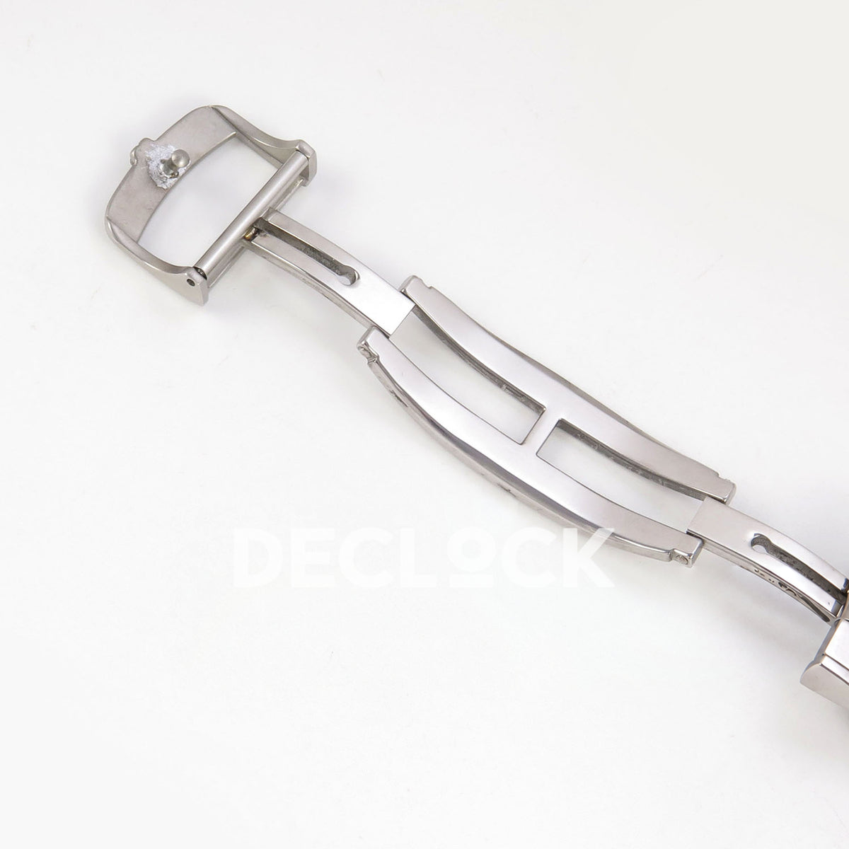 Jaeger-LeCoultre Reverso JJF silver-white dial blue hands replica - extended clasp view