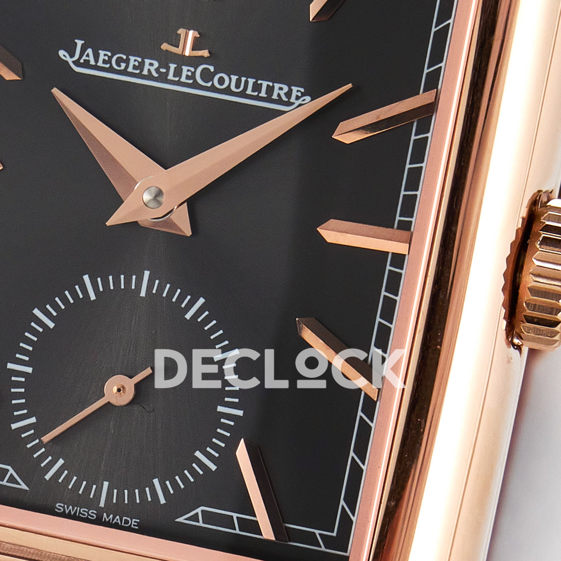 Jaeger-LeCoultre Reverso Tribute Duoface RG Black Red Strap MGF A854A
