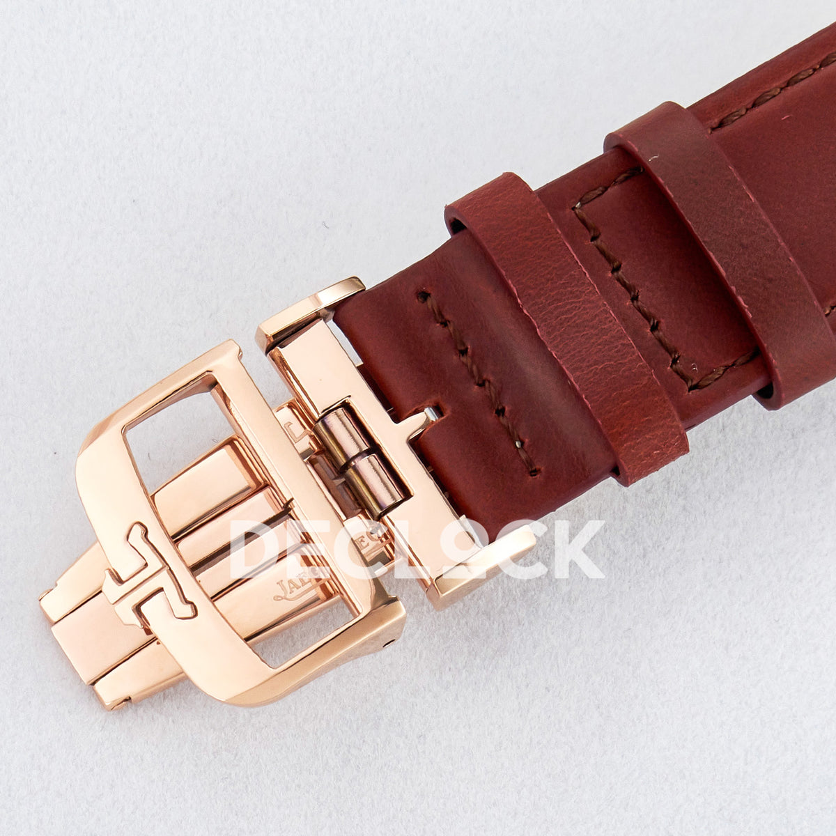 Jaeger-LeCoultre Reverso Tribute Duoface RG Black Red Strap MGF A854A