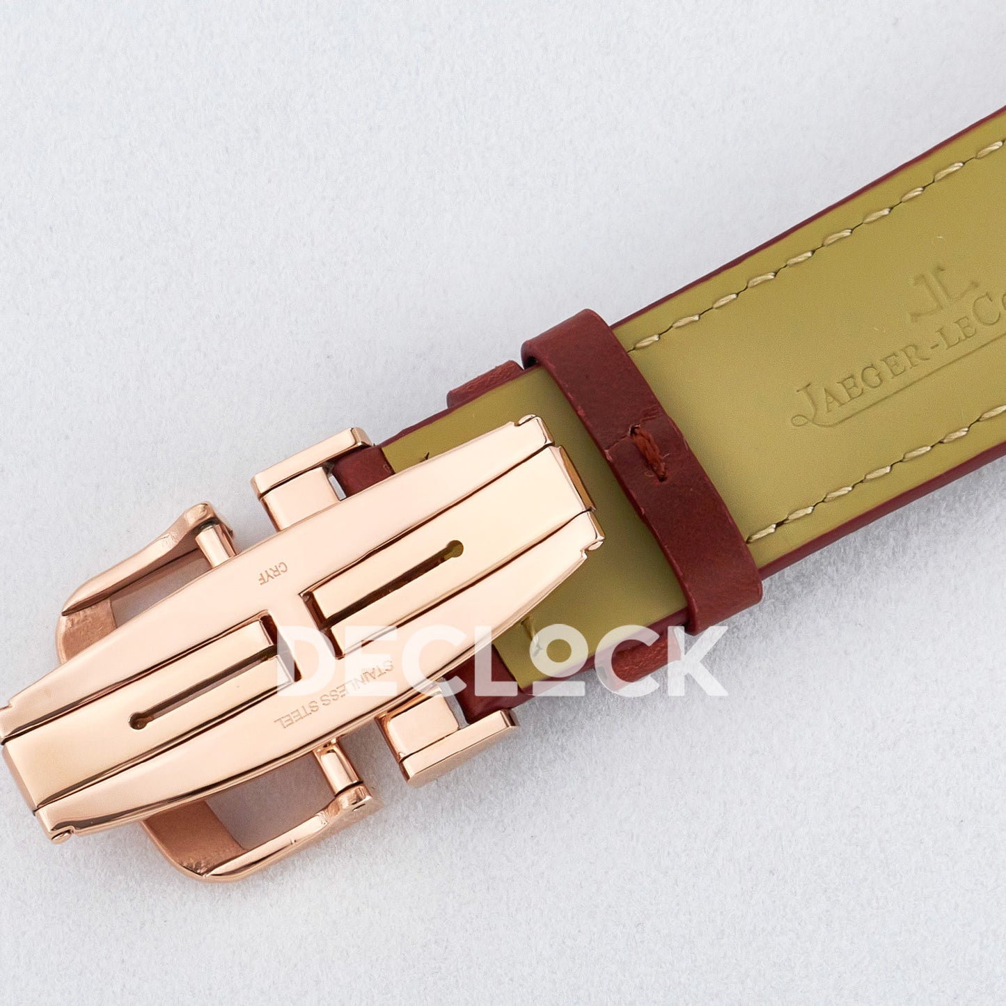 Jaeger-LeCoultre Reverso Tribute Duoface RG Black Red Strap MGF A854A