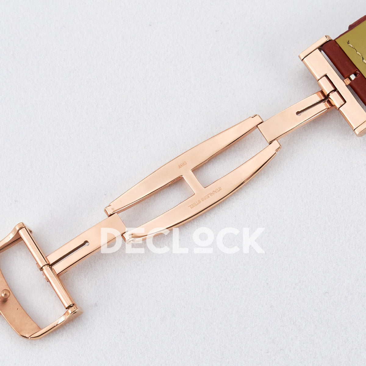 Jaeger-LeCoultre Reverso Tribute Duoface RG Black Red Strap MGF A854A