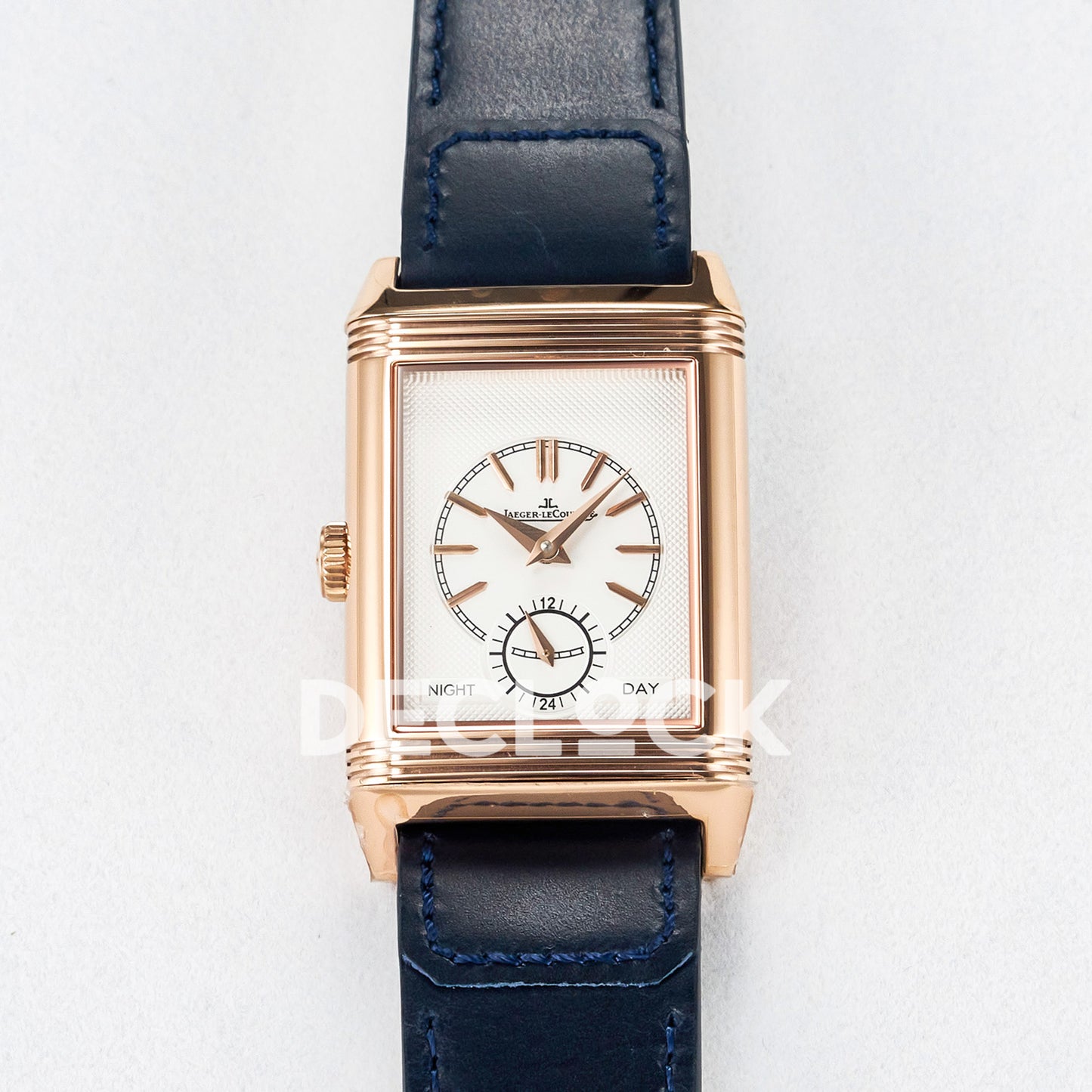 Jaeger-LeCoultre Reverso Tribute Duoface Small Seconds RG Blue MGF A854A