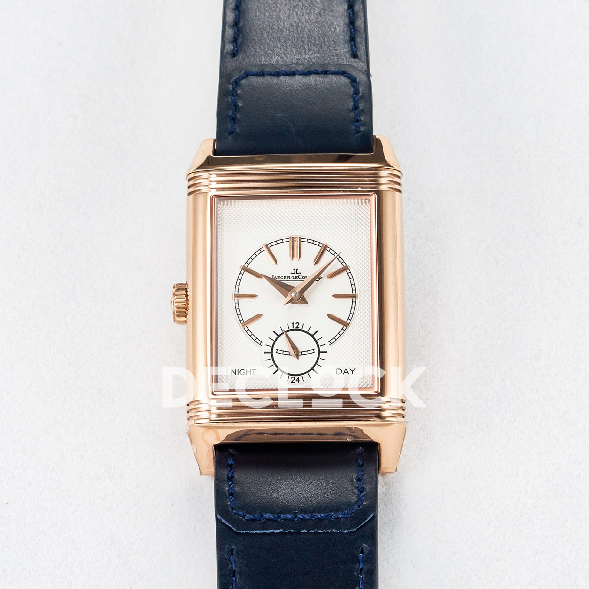Jaeger-LeCoultre Reverso Tribute Duoface Small Seconds RG Blue MGF A854A