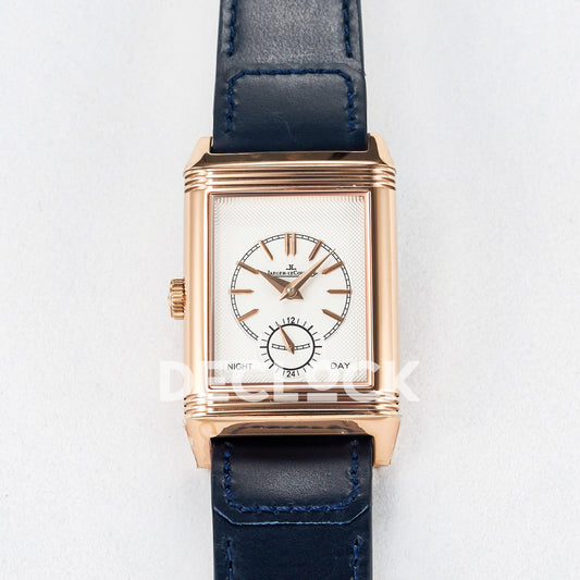 Jaeger-LeCoultre Reverso Tribute Duoface Small Seconds RG Blue MGF A854A