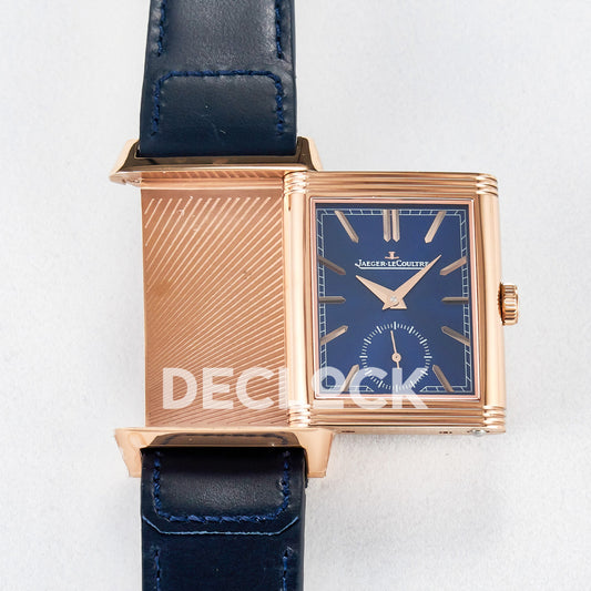Jaeger-LeCoultre Reverso Tribute Duoface Small Seconds RG Blue MGF A854A