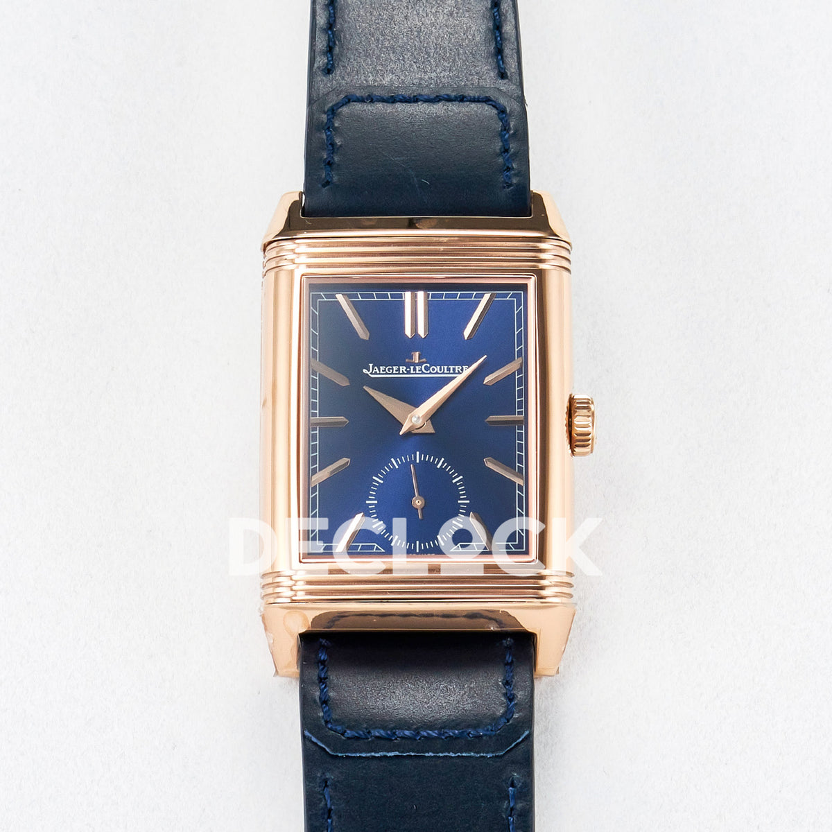 Jaeger-LeCoultre Reverso Tribute Duoface Small Seconds RG Blue MGF A854A
