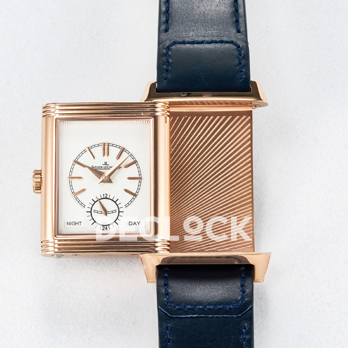 Jaeger-LeCoultre Reverso Tribute Duoface Small Seconds RG Blue MGF A854A