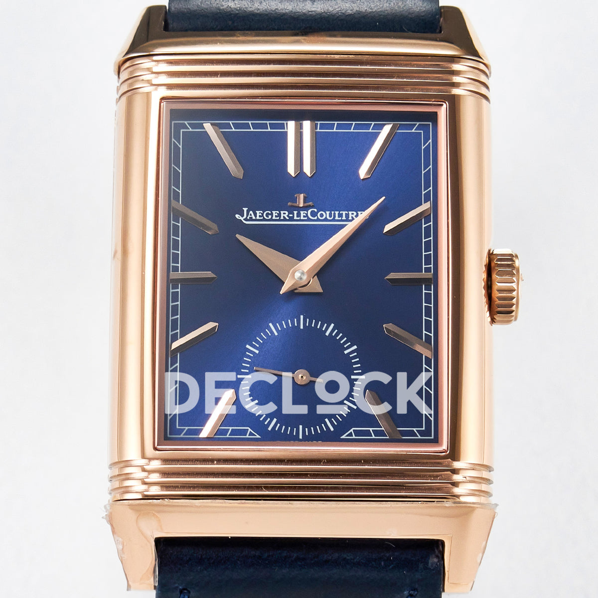 Jaeger-LeCoultre Reverso Tribute Duoface Small Seconds RG Blue MGF A854A