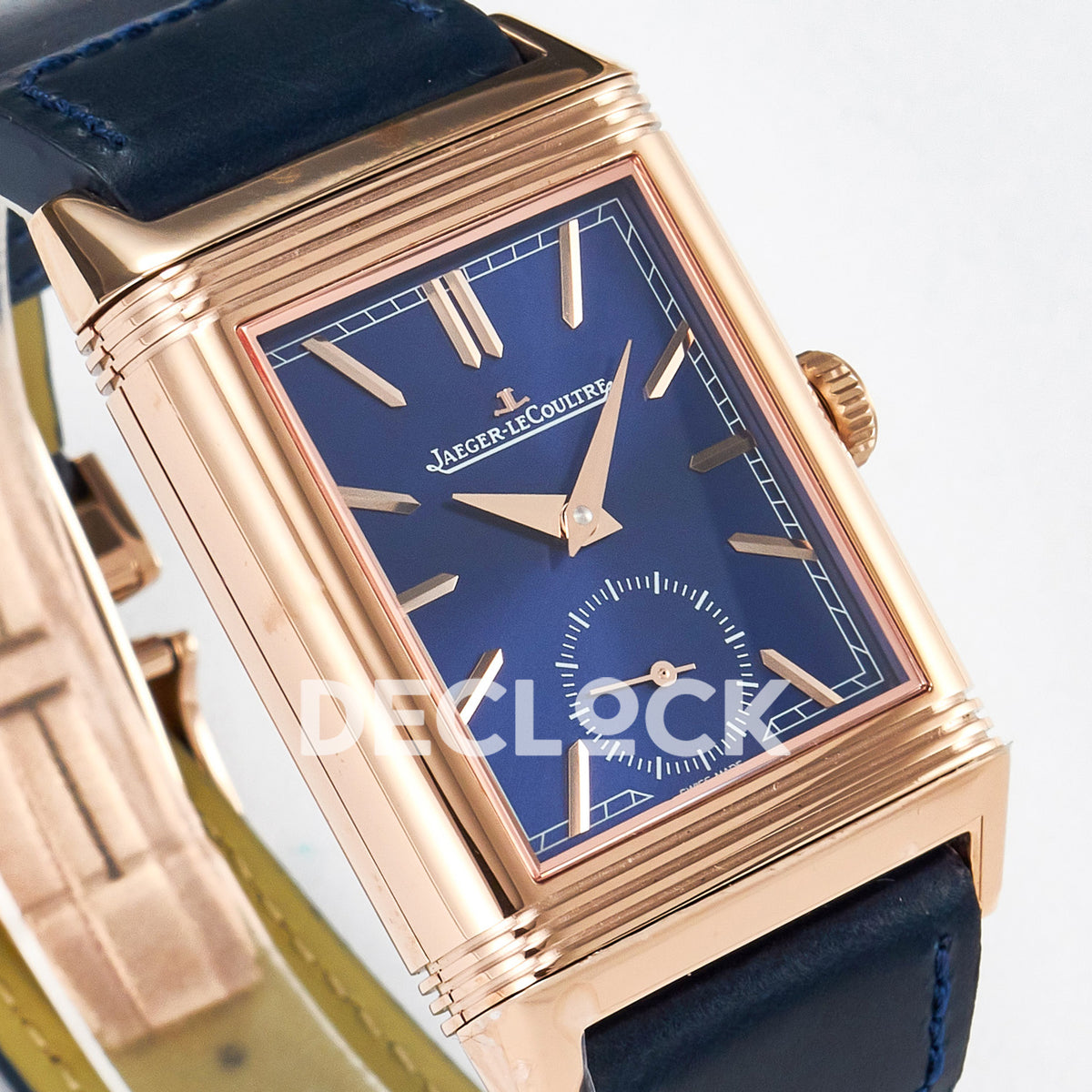 Jaeger-LeCoultre Reverso Tribute Duoface Small Seconds RG Blue MGF A854A